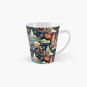 Ukiyo-e Japanese inspired Space Rockets Tiled Artwork 2 Tall Mug