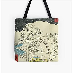 Fujikawa - Vintage Japanese Ukiyo-e Woodblock All Over Print Tote Bag