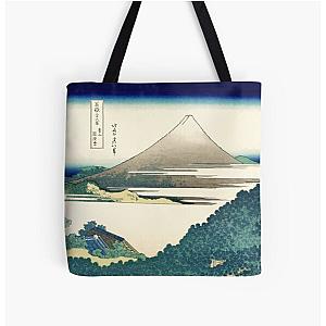 Hokusai The coast of seven leagues in Kamakura by the Japanese ukiyo-e artist Nature painting HD HIGH QUALITY All Over Print Tote Bag