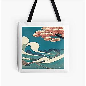 Ukiyo-e picture of floating world  All Over Print Tote Bag