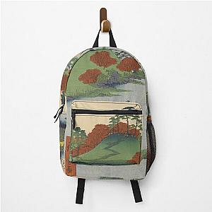 Summer Garden Ukiyo-e Japanese Art Backpack