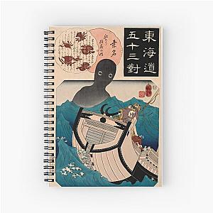 Ukiyo e Utagawa Kuniyoshi The Story of the Sailor Tokuzo (1845) Spiral Notebook