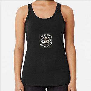 Naked With a Blade Logo Racerback Tank Top