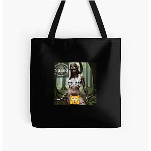 Naked With a Blade Ultimate survival Censored All Over Print Tote Bag