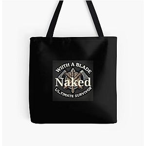 Naked With a Blade Ultimate Survivor Logo Tote Bag
