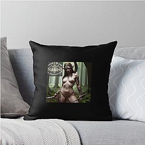 Naked with a Blade Ultimate survivor uncensored Throw Pillow