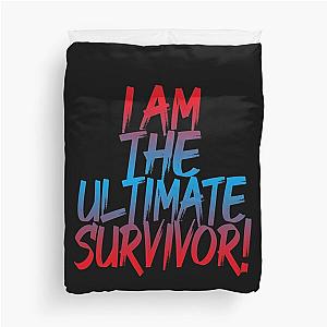 I Am The Ultimate Survivor Motivational Red Duvet Cover