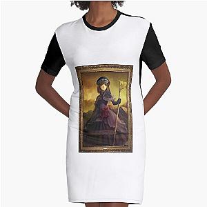 Umineko When They Cry-Witch Eva Portrait Graphic T-Shirt Dress