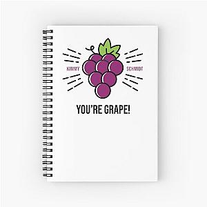 Unbreakable Kimmy Schmidt You're a Grape spiral notebook
