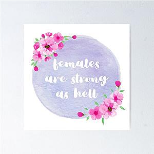 Female are strong as hell - Unbreakable Kimmy Schmidt Poster