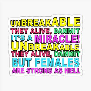 Unbreakable Kimmy Schmidt Sticker