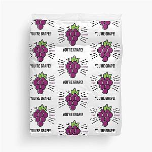 Unbreakable Kimmy Schmidt Your Grape Black Duvet Cover
