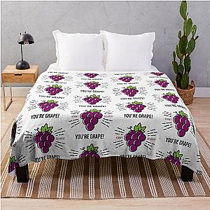 Unbreakable Kimmy Schmidt You're a Grape - Black Throw Blanket