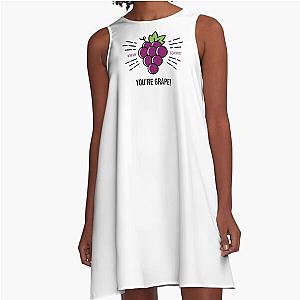 Unbreakable Kimmy Schmidt You're a Grape Black A-Line Dress