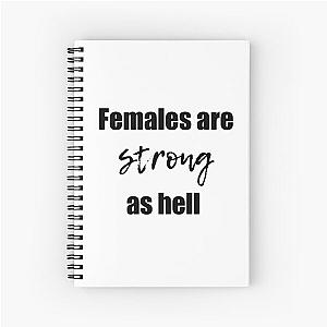 Females Are Strong As Hell (2)  Kimmy Schmidt Spiral Notebook