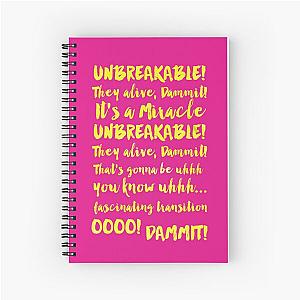 Kimmy Schmidt Lyrics - Netflix Spiral Notebook