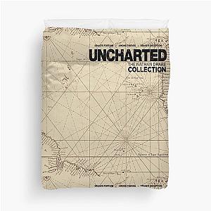 Uncharted Map Design Duvet Cover