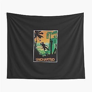 Fly on the moon Uncharted character gift for fans gamer Tapestry