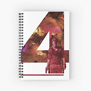 Four number Uncharted character gift for fans gamer Spiral Notebook