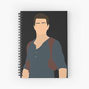 Uncharted 4 Nathan Drake Digital Art Sticker Spiral Notebook