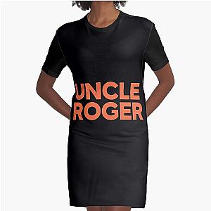 Uncle Roger Merch Uncle Roger Long Sleeve  Graphic T-Shirt Dress