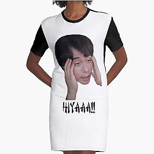 Uncle Roger Hiyaaa Reaction   Graphic T-Shirt Dress