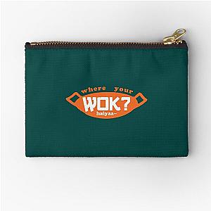 Uncle Roger ask you, Where Your Wok - Orange   Zipper Pouch