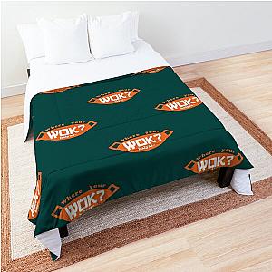 Uncle Roger ask you, Where Your Wok - Orange   Comforter