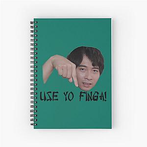 Uncle Roger Use Finga   Spiral Notebook