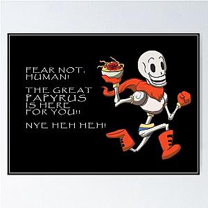 Undertale the Great Papyrus Poster