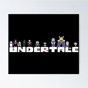 Undertale Classic Video Game – Sans Retro Poster