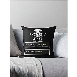 Undertale - Sans Skeleton - Undertale T shirt Throw Pillow