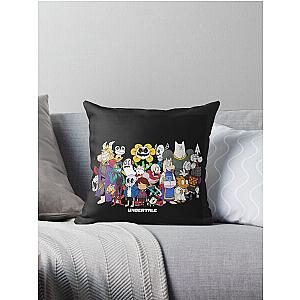 Undertale - All characters Throw Pillow