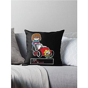 Undertale Frisk and Flowey Throw Pillow