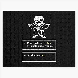 Undertale Sans Puns Jigsaw Puzzle