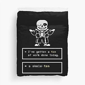 Undertale Sans Puns Duvet Cover