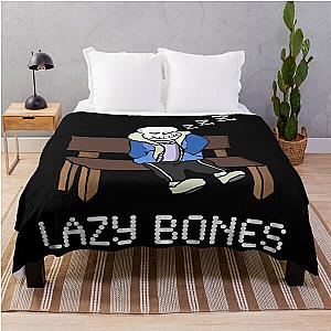 Graphic Undertale Game - Lazy Bones Throw Blanket