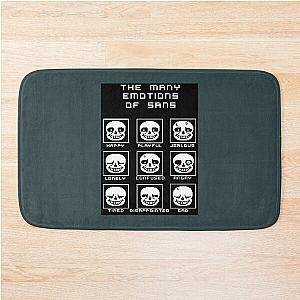 The Many Emotions Of Sans Undertale  Bath Mat