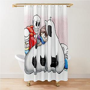 Undertale - Nap between friends Shower Curtain