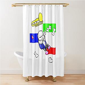 Undertale - Sans sleeping Shower Curtain