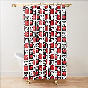 Undertale Heart Shower Curtain