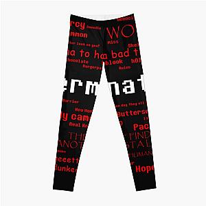 Undertale Word Heart Leggings