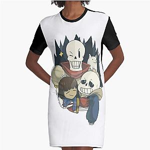 undertale artwork Graphic T-Shirt Dress