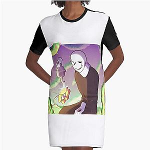 W.D. Gaster Undertale Graphic T-Shirt Dress