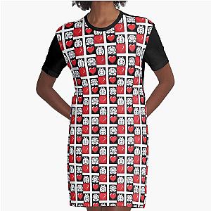 Undertale Heart Graphic T-Shirt Dress