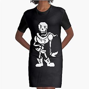 Papyrus Design Undertale Graphic T-Shirt Dress