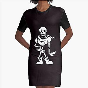 Papyrus Design Undertale  Graphic T-Shirt Dress