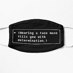 Face mask of Determination (Undertale inspired) Flat Mask