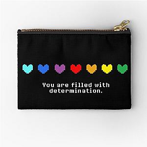 Undertale - You are Filled with Determination. Zipper Pouch