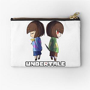 Undertale - chara and frisk Zipper Pouch